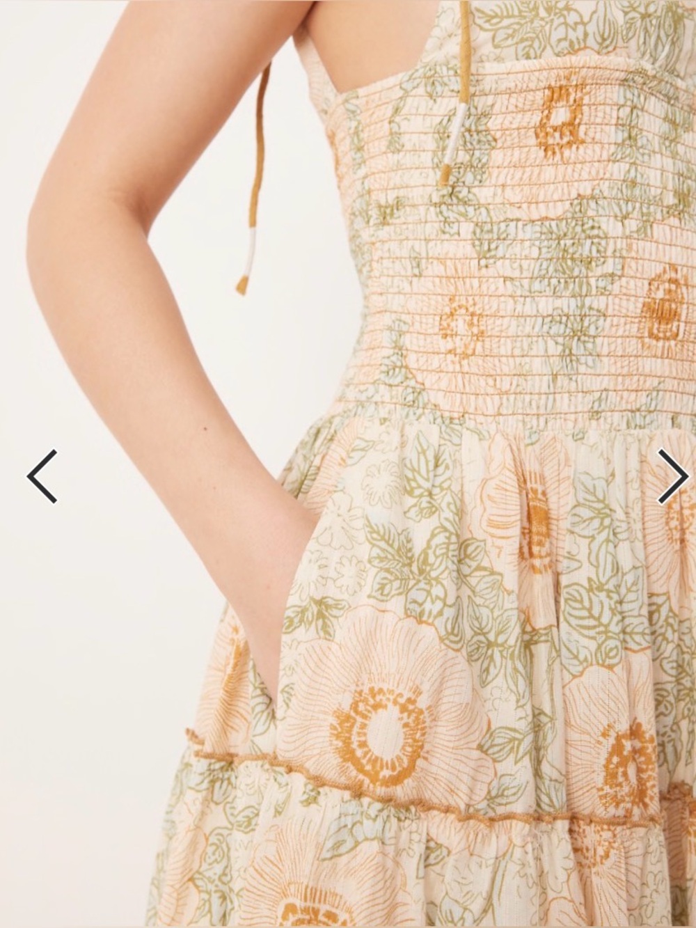 FREE PEOPLE Adriel Midi Dress size small - Picture 7 of 13